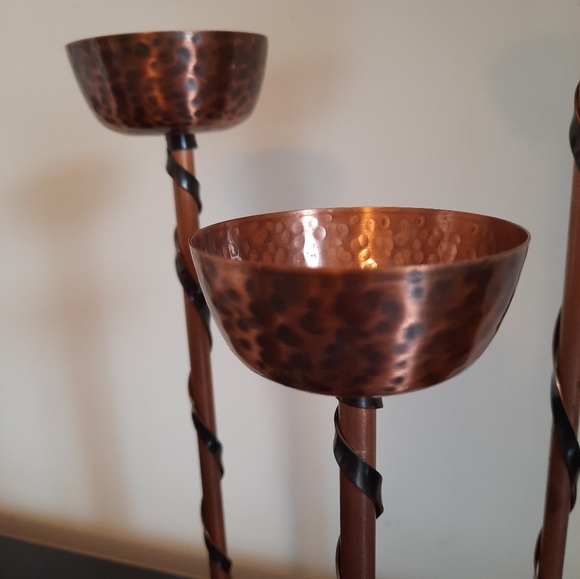 Vintage Graduated Copper Candlestick Holders by Fantasy Copperware Canada - Picture 7 of 10